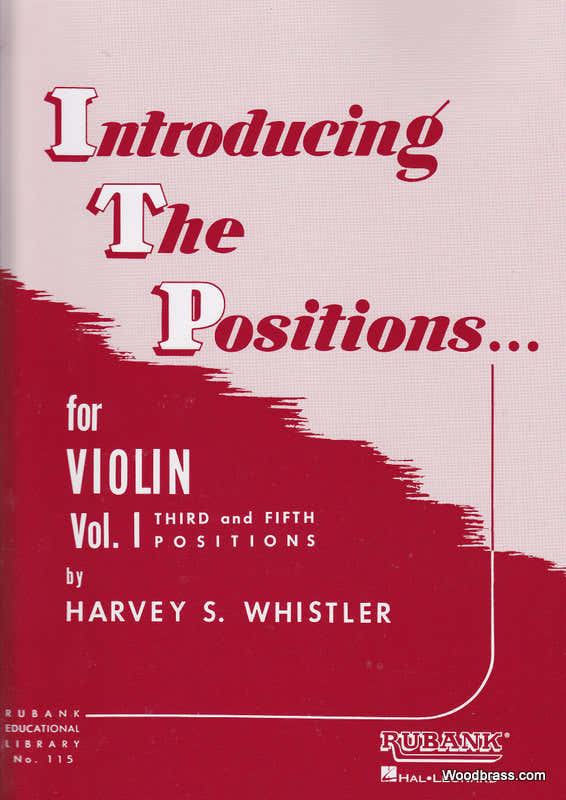 Whistler H. - Einführung in die Lagen, Band 1 - Violine