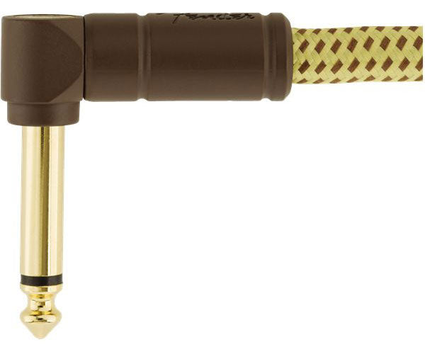 DELUXE INSTRUMENT CABLE STRAIGHT/ANGLE 15' TWEED