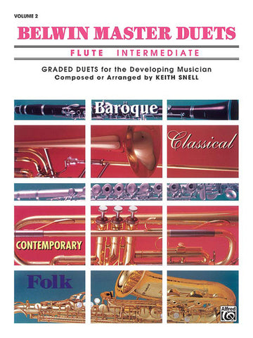 SNELL KEITH - BELWIN MASTER DUETS - FLUTE INTERMEDIATE II - FLUTE ENSEMBLE