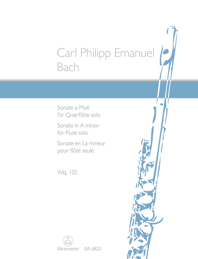 BACH C.P.E. - SONATE FUR FLÖTE SOLO A-MOLL WQ 132 - FLÖTE