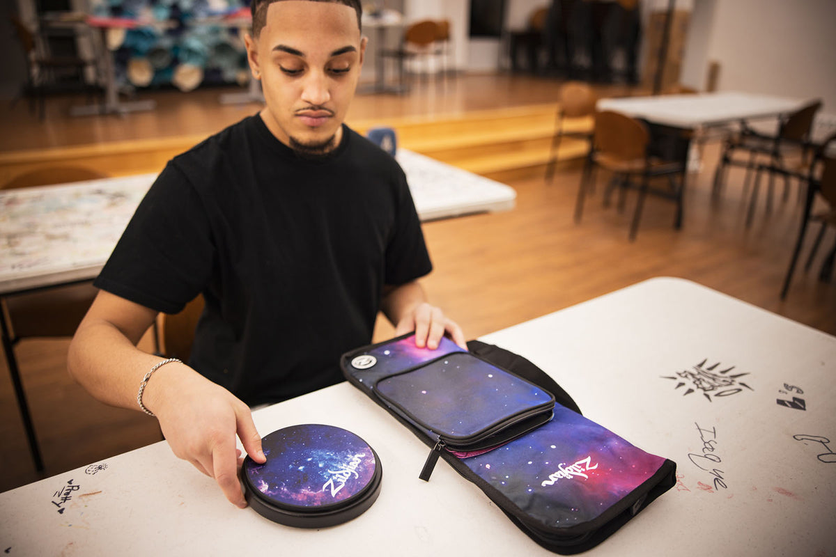 DRUMSTICK BAG STUDENT PURPLE GALAXY
