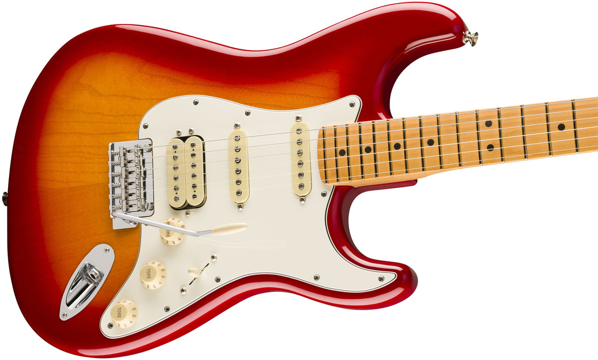 Stratocaster HSS Player II MN gealterter Kirsch-Burst