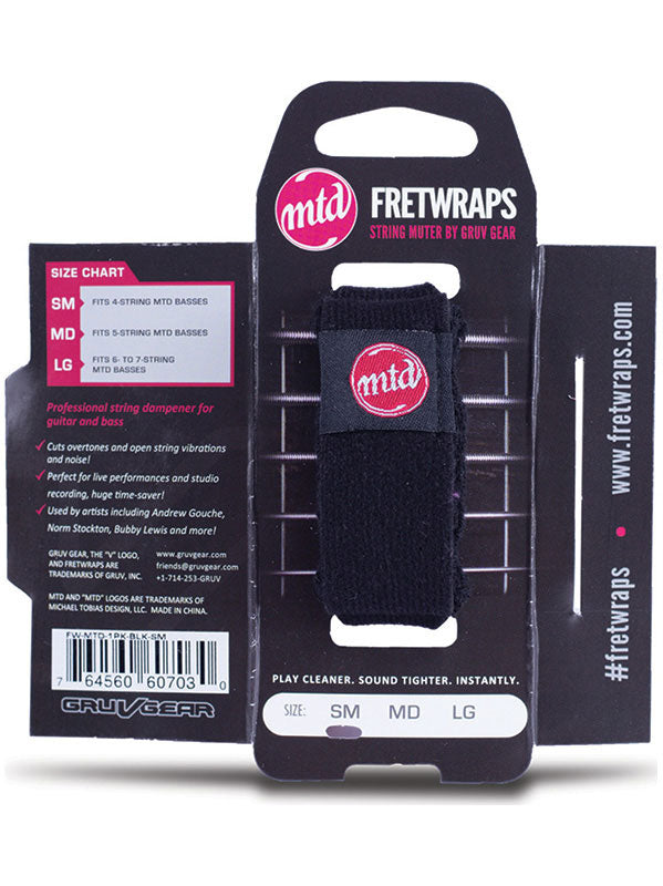 FretWraps MTD Schwarz - Mittel