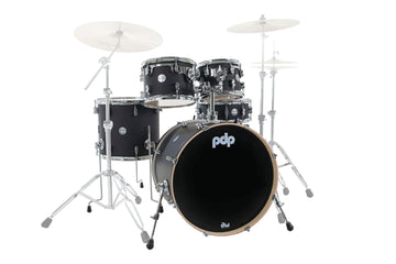 SHELL SET CONCEPT MAPLE FINISH PLY CM5 KIT 22" SATIN BLACK PDCM2215BK