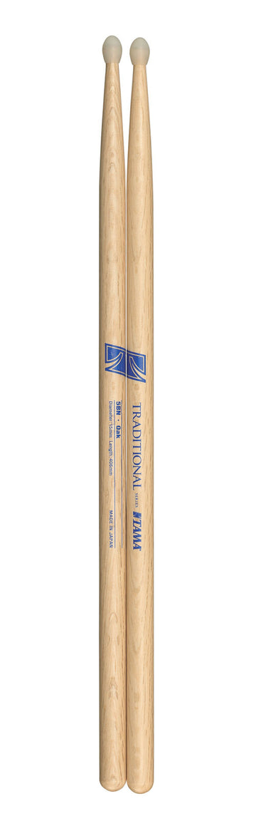 5BN - TRADITIONAL SERIES - DRUMSTICK JAPANESE OAK - 15MM - OVAL BEAD NYLON