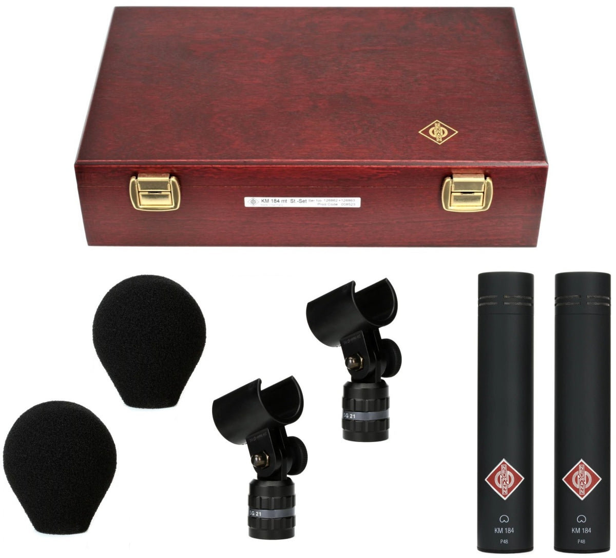 KM 184 Stereo-Set Schwarz