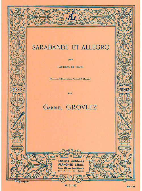 Sarabande und Allegro für Oboe und Klavier