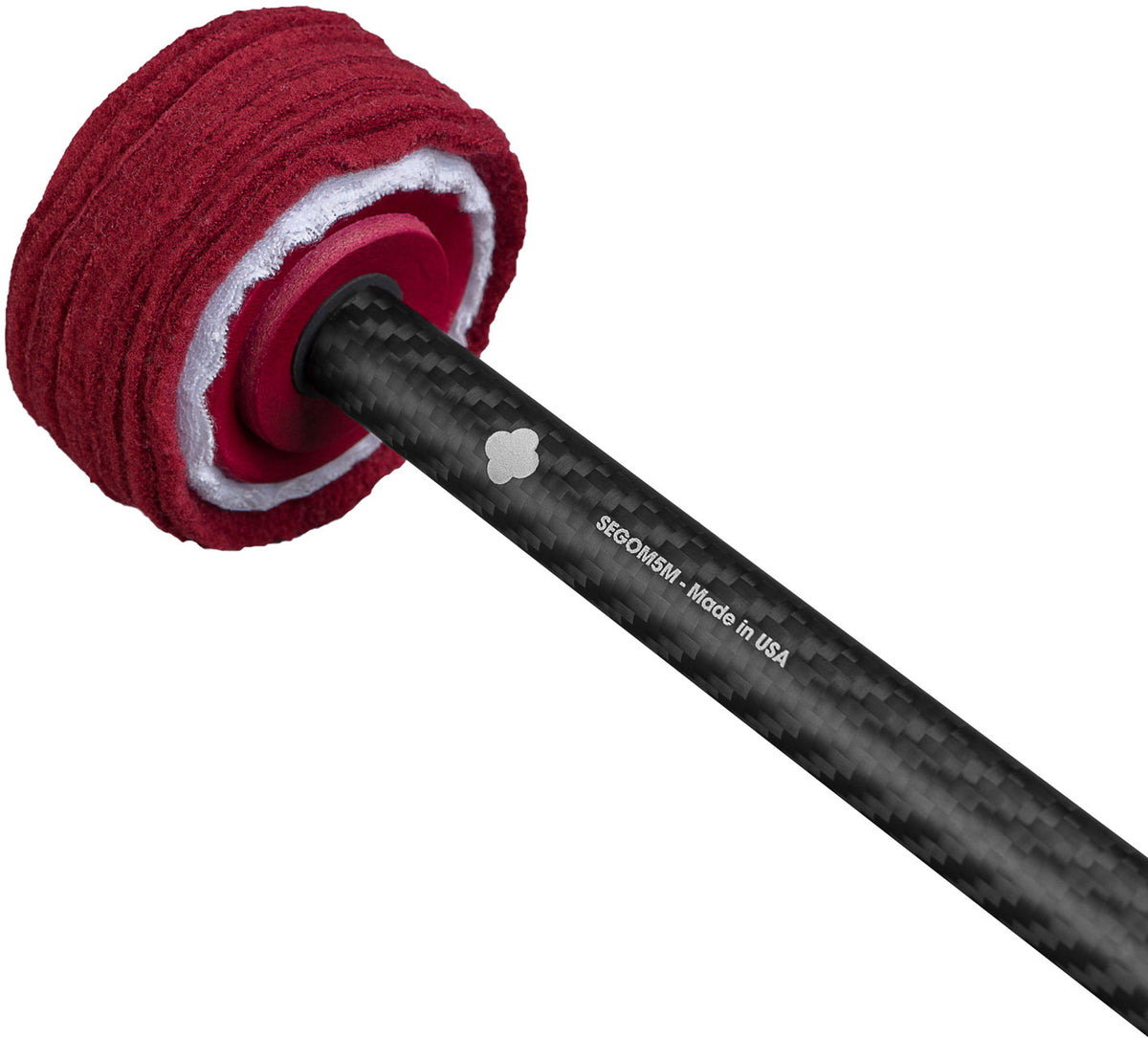 Gongschlägel Vikrampal Fine Touch Soft - Medium, Bordeauxrot