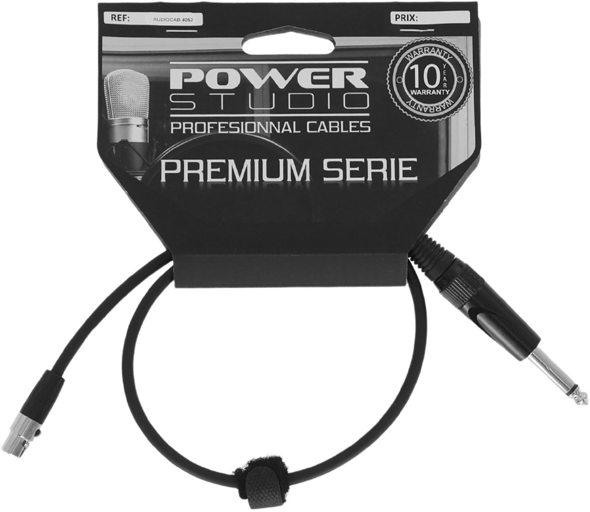 AUDIOCAB 452 Jack zu Mini XLR 4-polig (Shure) 6cm