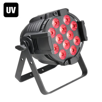 STUDIO PAR 64 KANN RGBWA + UV 12 W - 12 W RGBWA + UV LED PAR PROJEKTOR SCHWARZE BOX