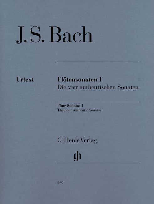 J.S. - Flute Sonatas Volume I (The Four Authentic Sonatas - With Violoncello P)