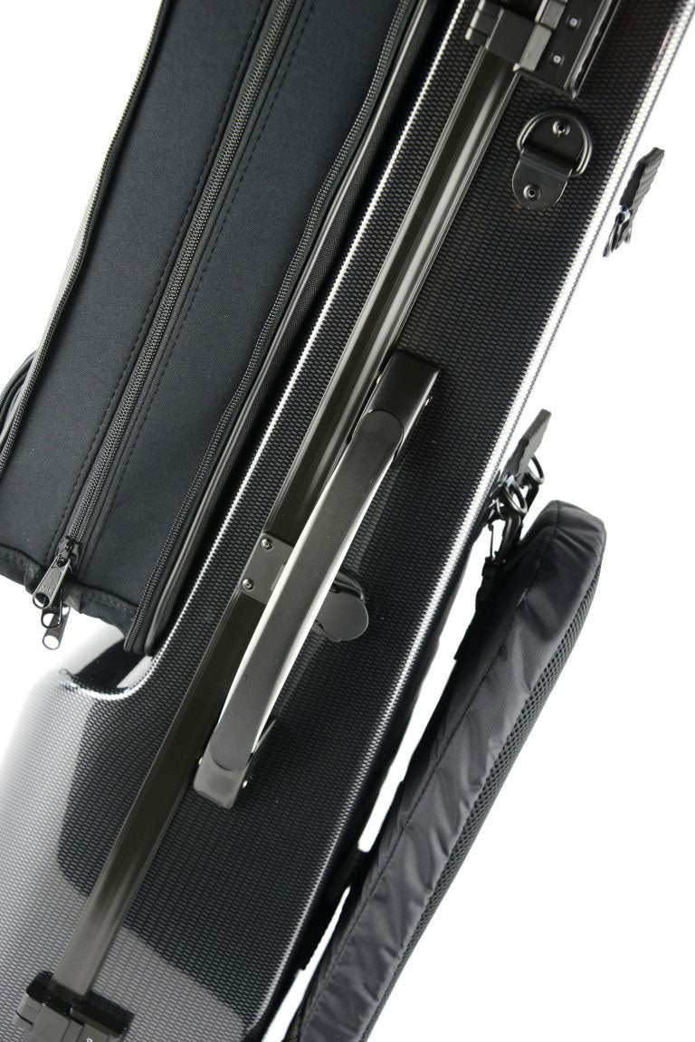 Bassklarinetten-Etui in C Hightech + Etui 2 Klarinetten B/A - Schwarz Carbon