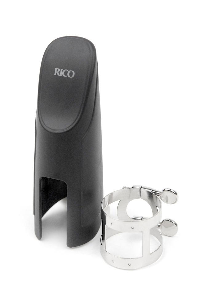RBS1N - RICO BARITONE SAXOPHONE BLATTSCHRAUBE UND KAPPE (GRAFTONITE MUNDSTUCK) NICKEL PLATED
