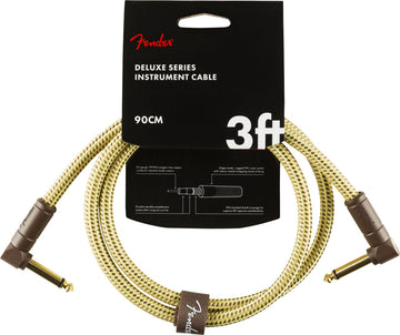 DELUXE INSTRUMENT CABLE ANGLE/ANGLE 3' TWEED