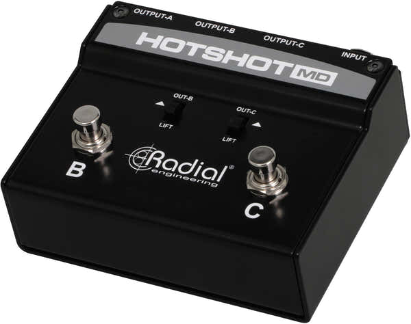 HOTSHOT-MD Mikrofonumschalter mit 3 Ausgängen