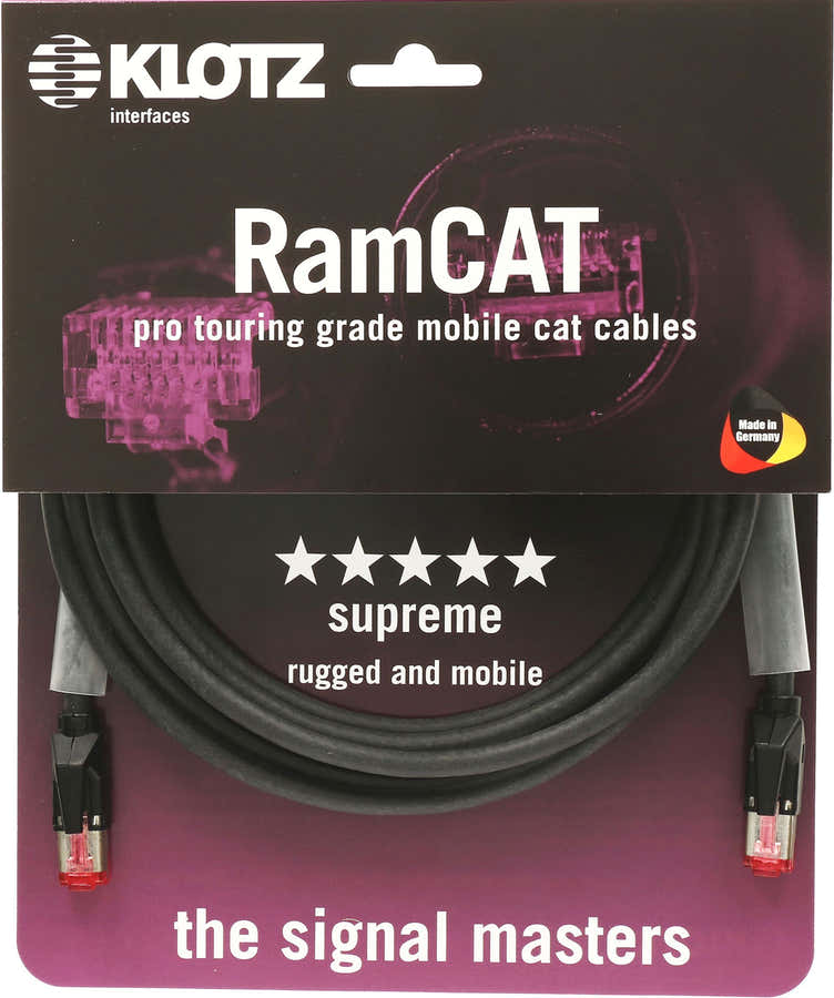 RC5RR030B RAMCAT5 3M BLACK CABLE RJ45 - RJ45