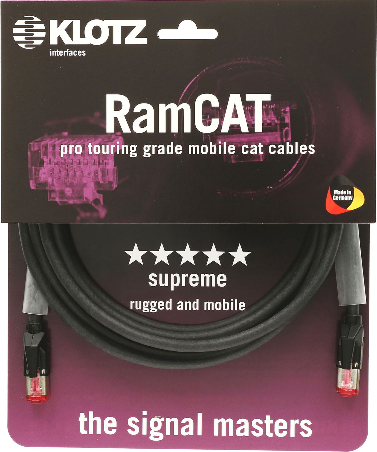 RC5RR030B RAMCAT5 3M BLACK CABLE RJ45 - RJ45