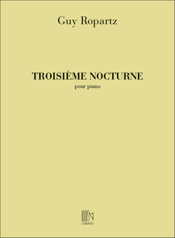 Ropartz - Nocturne N 3 - Piano