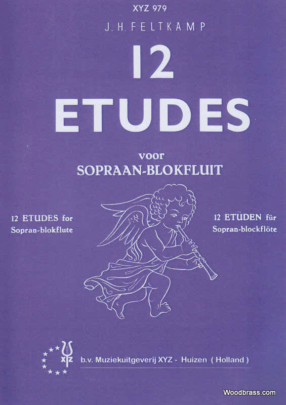 FELTKAMP - 12 ETUDES - FLUTE A BEC SOPRANO