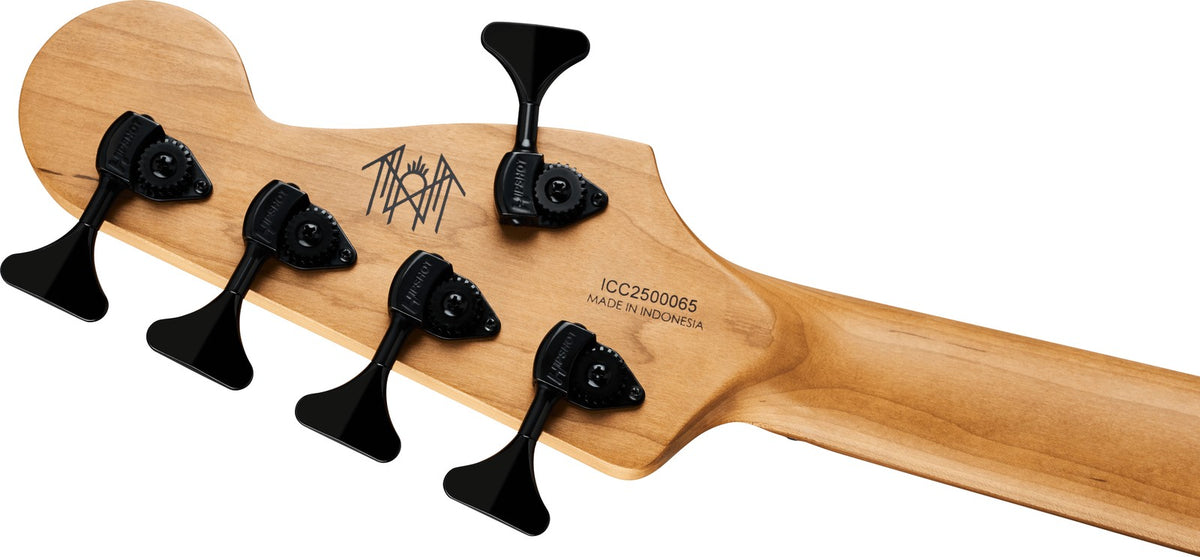Sleep Token III Signature Pro-Mod San Dimas Bass V, Karamellisiertes MN Schwarz