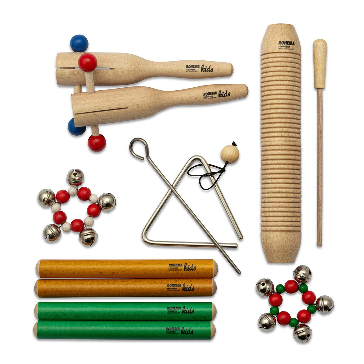 KIDS PERCUSSION SET - 16 INSTRUMENTS - 3+