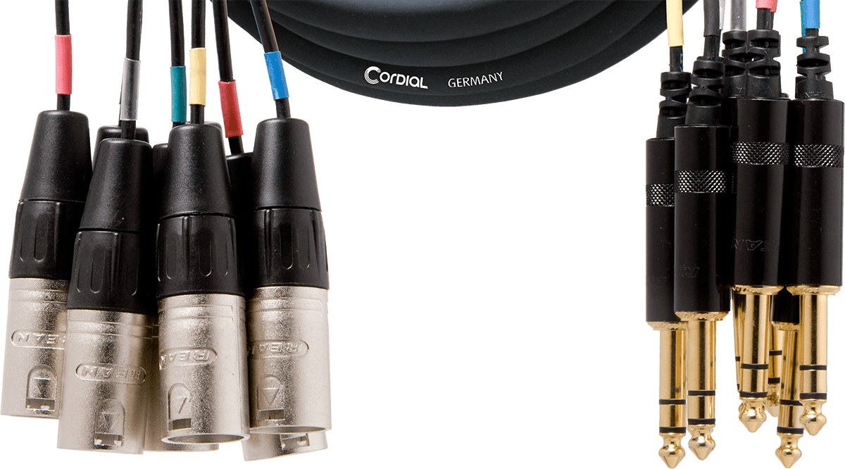 Mehrfachkabel 8 XLR Männlich/8 Jack Stereo 5 M