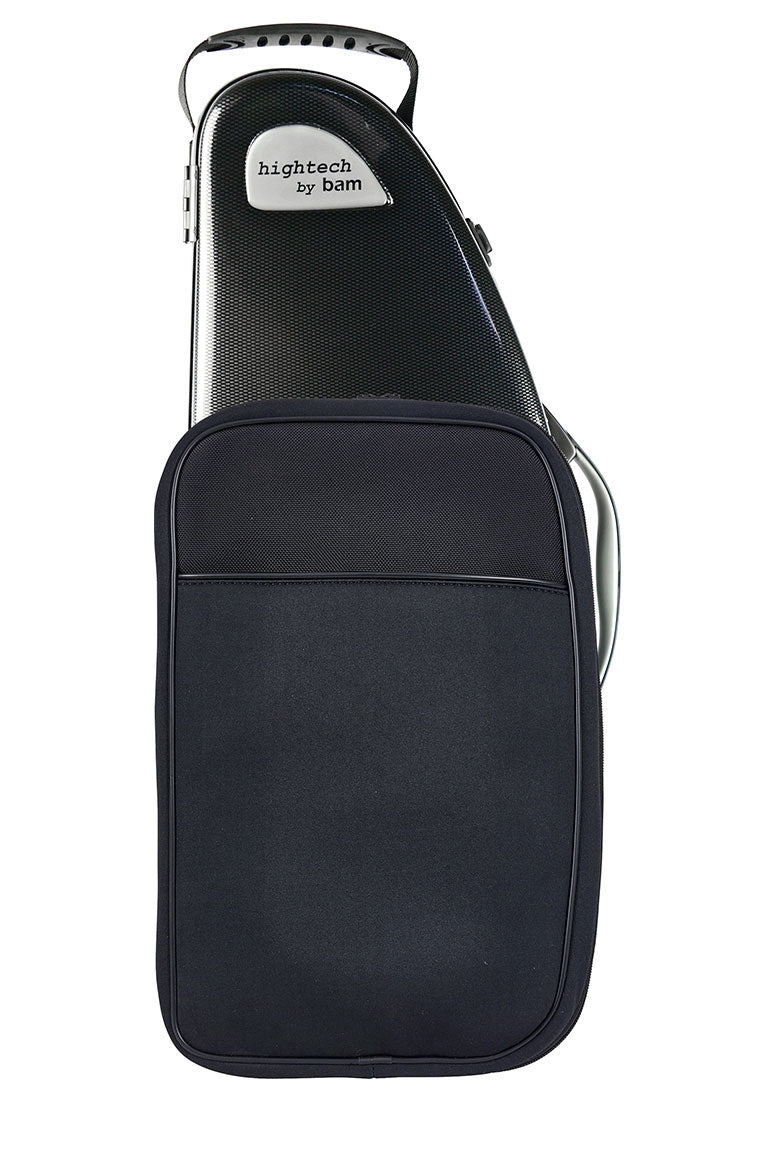 Altsaxophon-Etui Hightech + Tasche - Schwarz Carbon