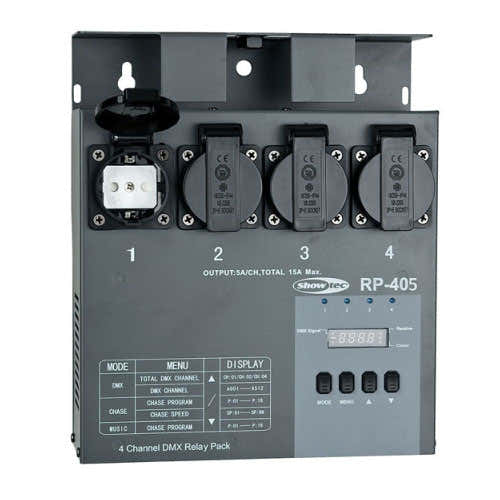 Showtec RP-405 MKII Relaispaket