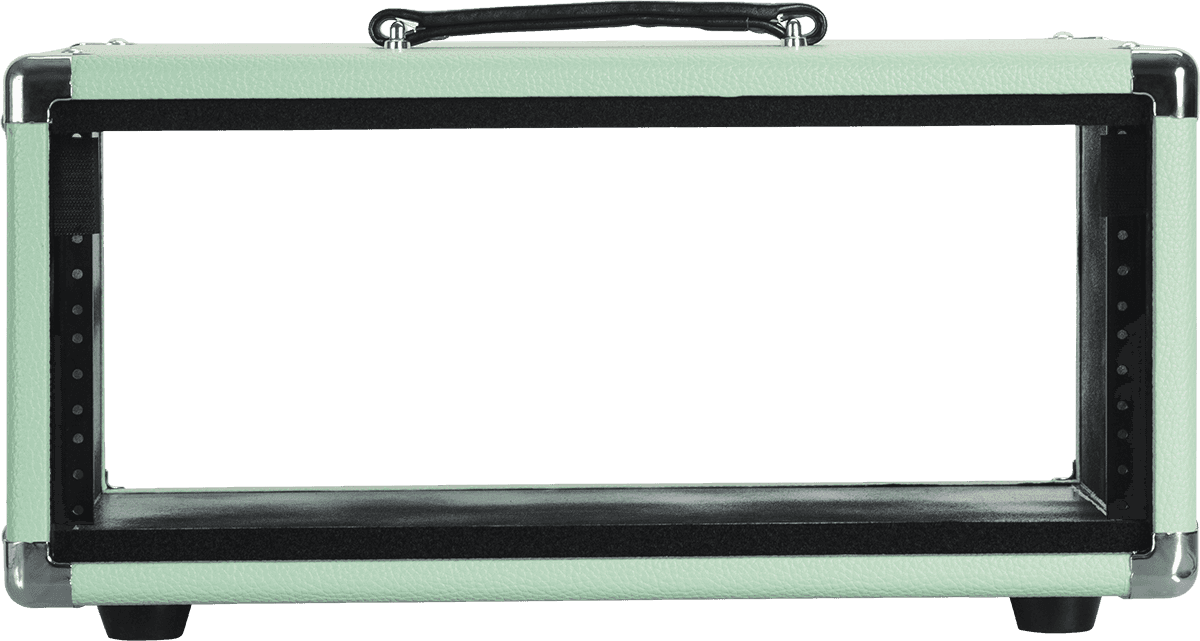 WOODEN RACK 4U VINTAGE AMP SURF GREEN