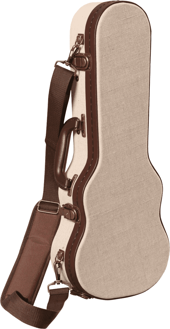 Sopran-Ukulelenkoffer Beige aus Holz Deluxe - GW