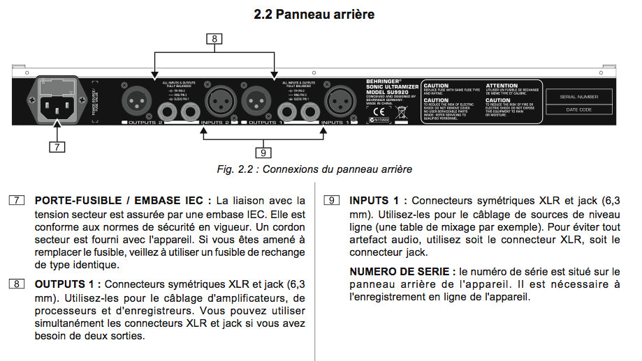 SU9920 SONIC ULTRAMIZER STEREO SOUNDVERBESSERER