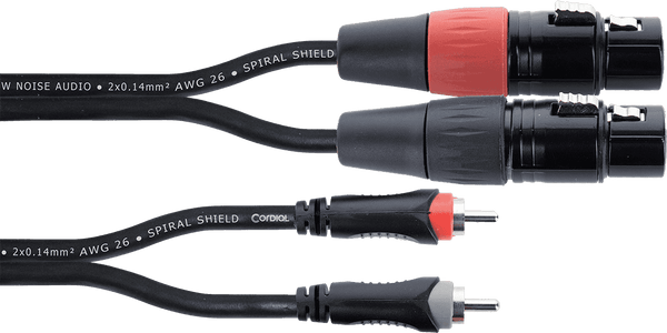 Audiokabel Doppel-XLR-Buchse / RCA 3 M