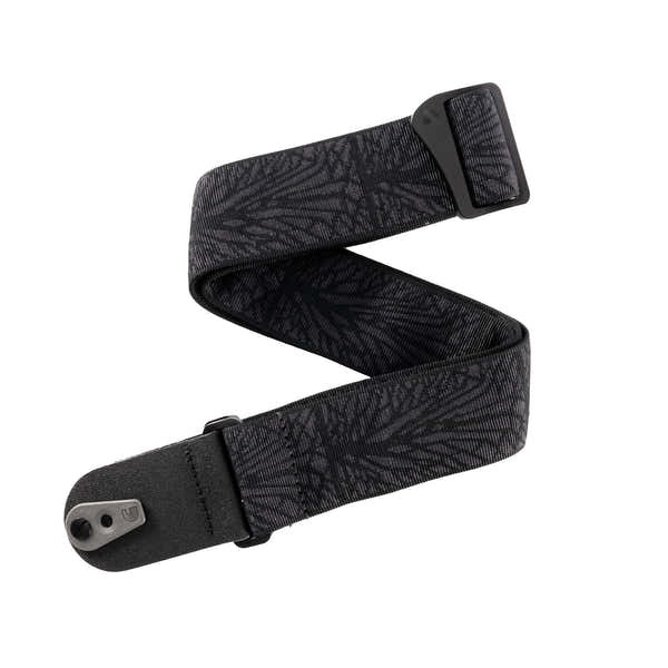 Pad Lock Gewebter Gitarrengurt Lightning Black Tubular