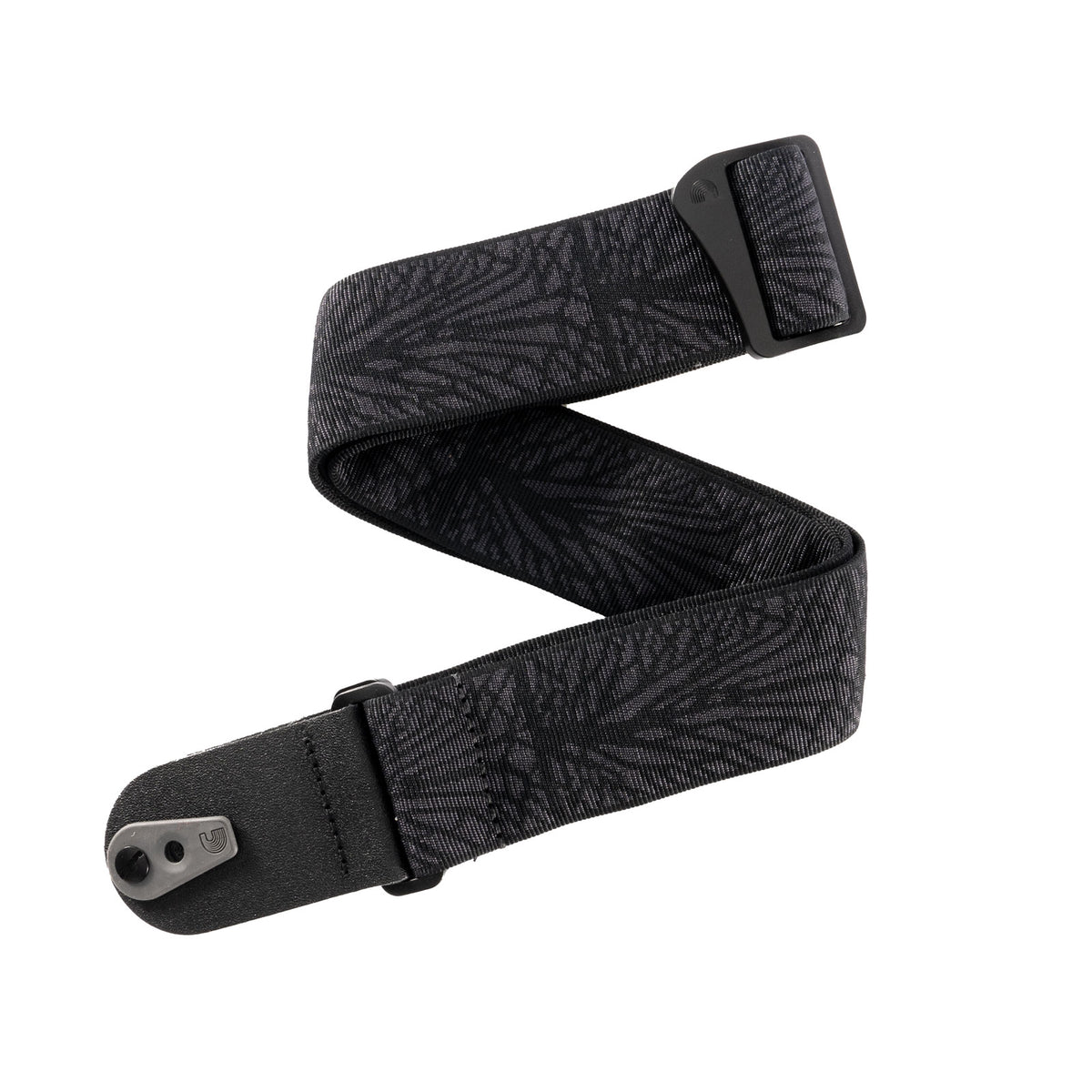 Pad Lock Gewebter Gitarrengurt Lightning Black Tubular