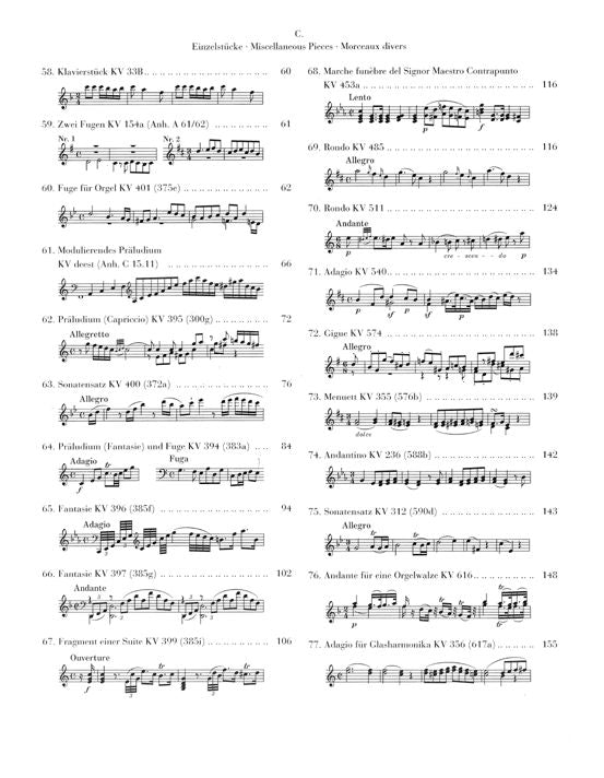 Mozart W.a. - Klavierstücke