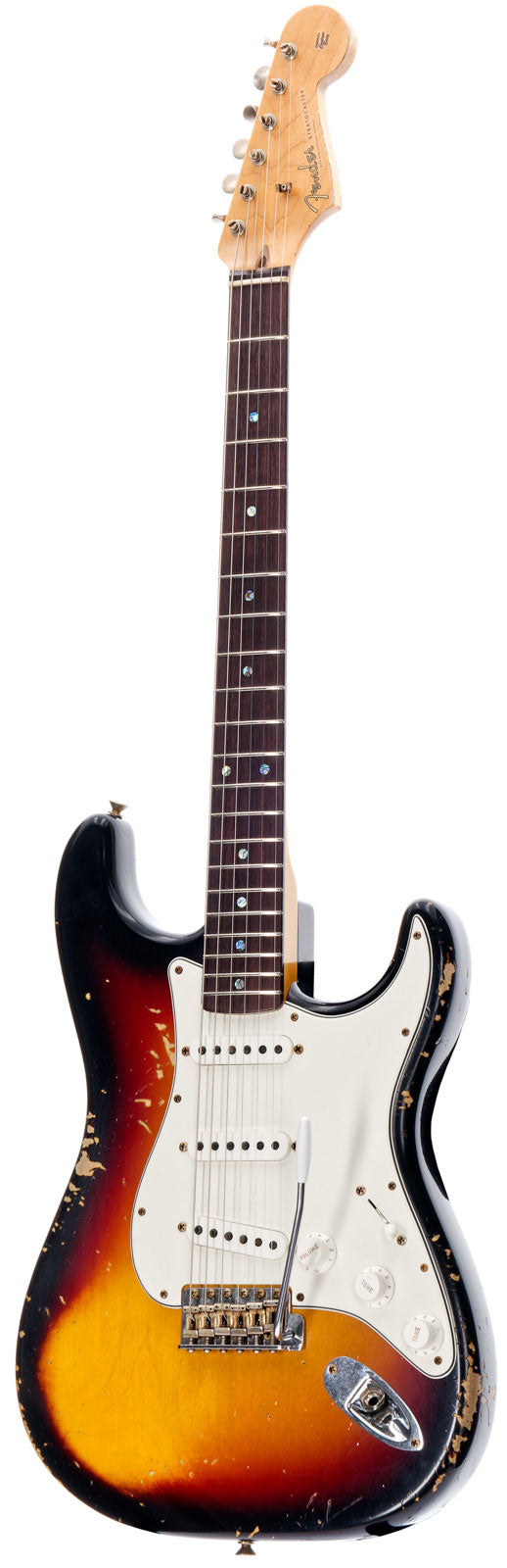 60 Stratocaster Heavy Relic Rw 3-farbiger Sunburst