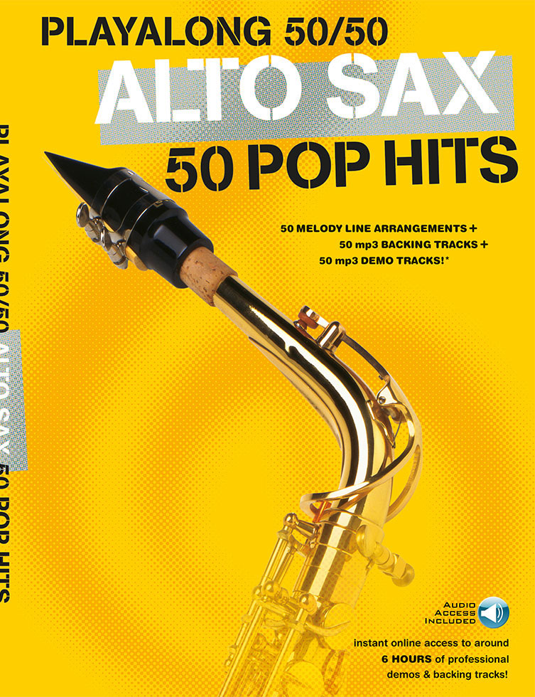 Wise Publications Playalong 50/50 Alto Sax - 50 Pop Hits