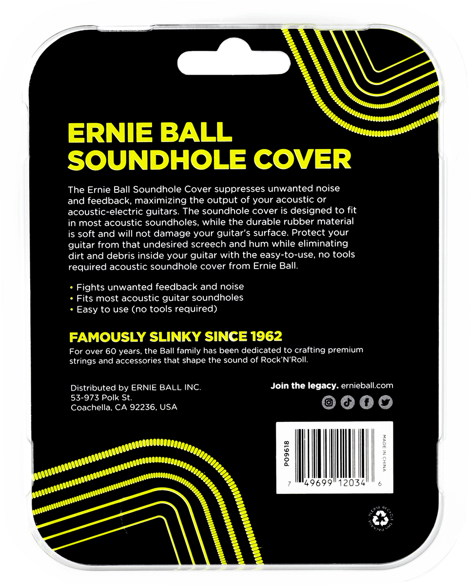 Black soundhole cover