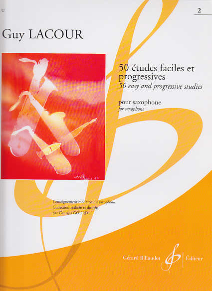 50 Études Faciles Pour Saxophone Vol.2 - Lacour
