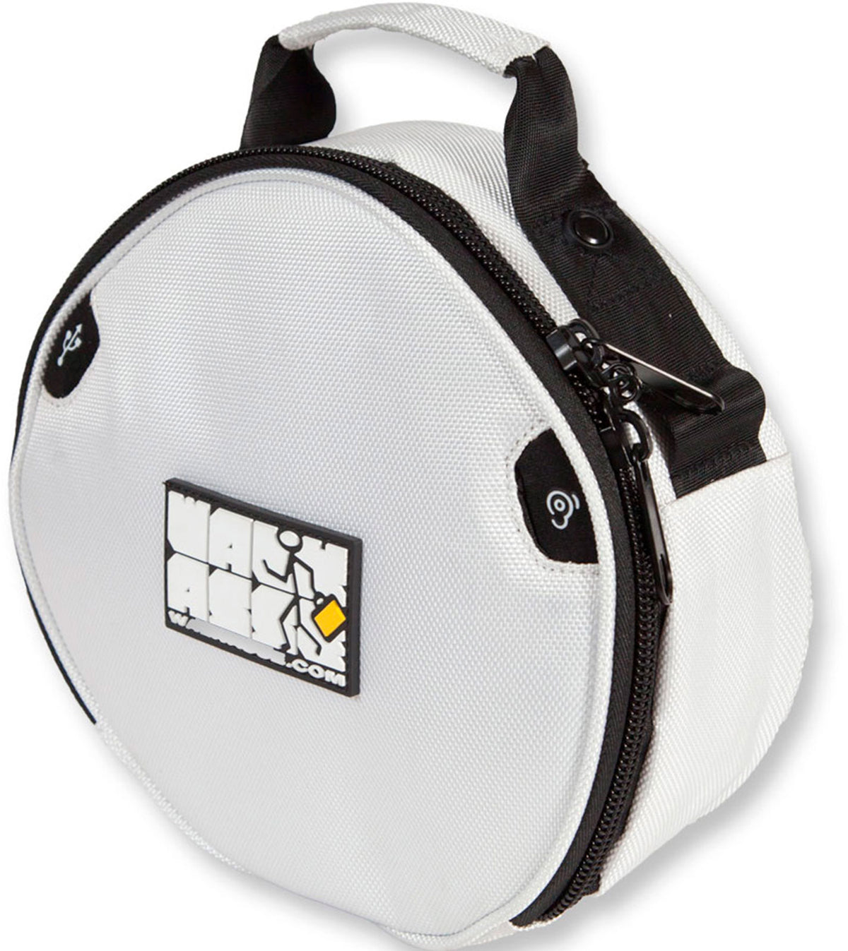 Weiße Kopfhörertasche