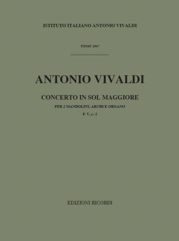 VIVALDI A. - Konzert in G - Mandoline