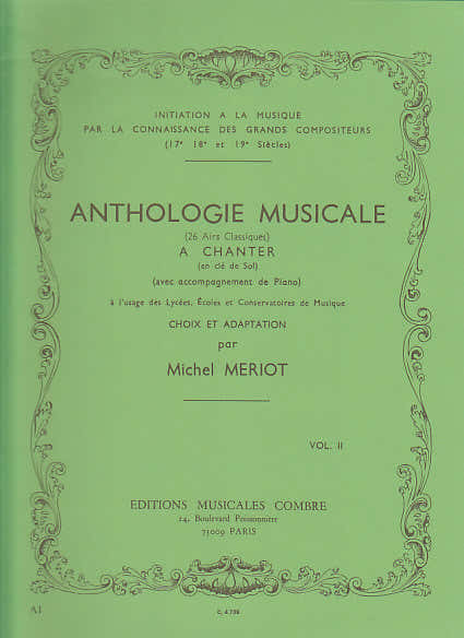 Meriot Michel - Musikanthologie Bd.2