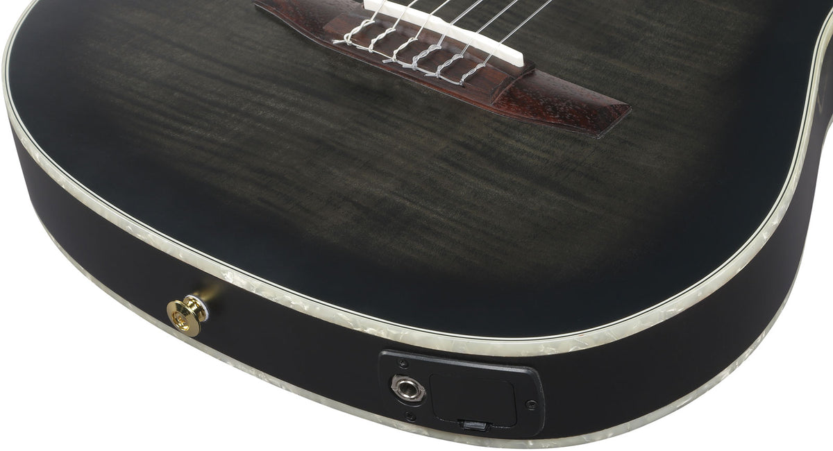 TOD20FMN Signature Tim Henson Schwarz-Burst-Fade mit geringem Glanz