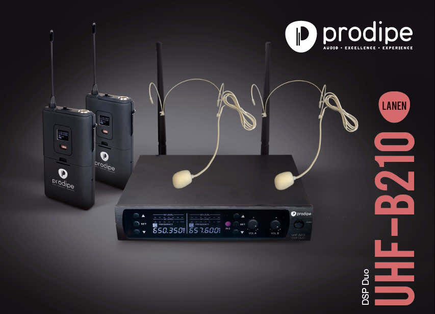 UHF B210 DSP HEADSET DUO - BLAGER