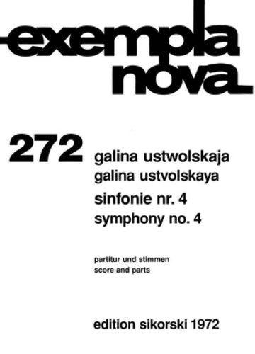 USTWOLSKAJA GALINA - SINFONIE N°4 - Partitur