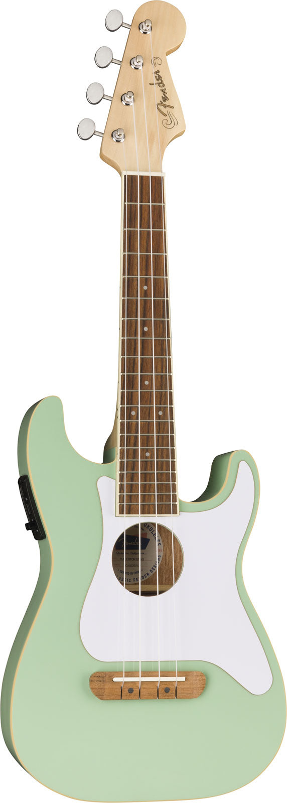 Stratocaster Fullerton Uke WN Surfgrün