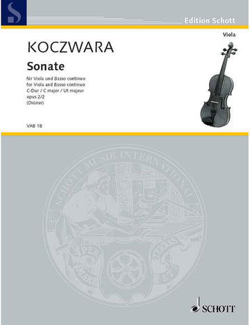 Koczwara - Sonata C Major Op. 2/2 - Alto et Basso Continuo