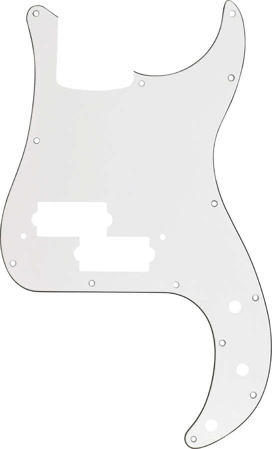 Schlagbrett Precision Bass 13 Löcher W/B/W 3-lagig