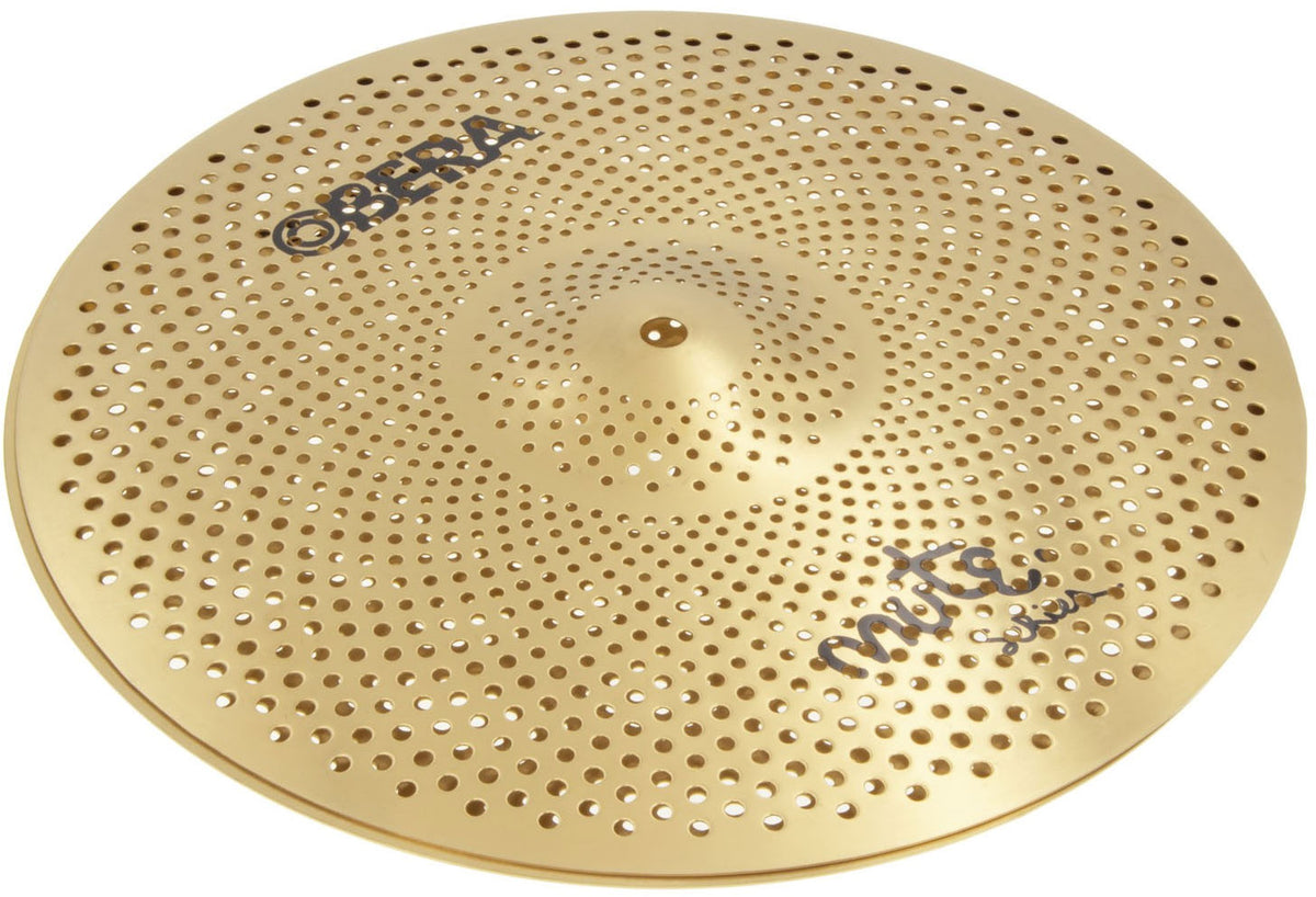 Mute 2x Silent Cymbals Set - 14" 20" - Brass Finish