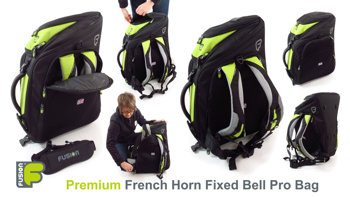 Premium Pro Black/Green Horn (Fixed Bell) Case